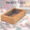 50PCS 8x5x2Inch Bakery Boxes with Window Chocolate Covered Strawberries Boxes Cookie Boxes Cakesickle Boxes Browines Boxes Donut Boxes